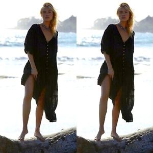 Free People Orianna Ruffles Billowy Button Maxi Dress